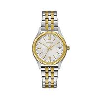 Caravelle Women's Quartz Watch with Stainless-Steel Strap, Two Tone, 16 (Model: 45M112