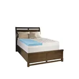 Comforpedic From Beautyrest 5.5 In Gel And Fiber Topper, Blue, Queen