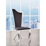 Cyrene Side Chair (Set-2) in Fabric & Stainless Steel - Acme Furniture 62079