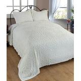 Beatrice Home Bedspreads IVORY - Ivory Alicia Wedding Ring Chenille Bedspread
