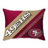 San Francisco 49ers 20'' x 26'' Diagonal Raschel Plush Bed Pillow