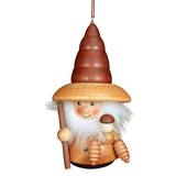 Christian Ulbricht Ornaments - Roly-Poly Woodsman Natural-Finish Wood Ornament