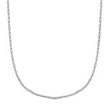 "PRIMROSE Sterling Silver Singapore Chain Necklace, Women's, Size: 18"""