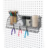 Spectrum Wire Baskets Industrial - Pegboard Wall Mount Shelf & Tool Organizer