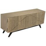 Noir Illusion Buffet Table Wood in Brown, Size 32.5 H x 78.0 W x 22.5 D in | Wayfair GCON244BW