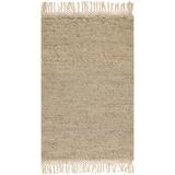 White Area Rug - ED Ellen DeGeneres Crafted by Loloi Brea Handmade Beige Area Rug Polyester/Cotton/Wool in White, Size 42.0 W x 0.63 D in | Wayfair