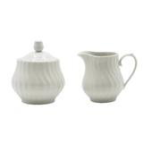Alcott Hill® Hertford Sugar & Creamer Set Porcelain China in White, Size 4.0 H in | Wayfair BE7BE968AFD544BAA3D8856A06F00ED3