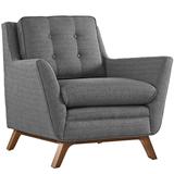 Beguile Fabric Armchair in Gray - East End Imports EEI-1798-DOR