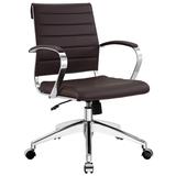 Jive Mid Back Office Chair in Brown EEI-273