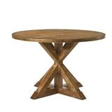 Gracie Oaks Henninger Dining Table Wood in Brown, Size 30.0 H x 48.0 W x 48.0 D in | Wayfair 79CE6F0D72534C7DB2130B6FD873D7DB