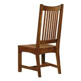Hekman Slat Back Side Chair in Mission Oak Wood in Brown, Size 46.0 H x 24.0 W x 32.0 D in | Wayfair 84100