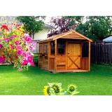 Cedarshed Clubhouse 8ft W x 12ft D Western Red Cedar Wood Storage Shed in Brown, Size 105.0 H x 96.0 W x 144.0 D in | Wayfair CH812