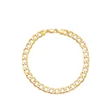 Belk & Co Men's Curb Bracelet in 10k Yellow Gold, 8.5 in