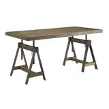 Camden Adjustable Dining Table / Desk in Camden Distressed Brown - Coast to Coast 91756