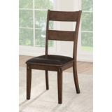 Nabirye Side Chair (Set-2) in PU & Dark Oak - Acme Furniture 73162