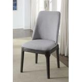 Madan Side Chair (Set-2) in Light Gray Linen & Gray Oak - Acme Furniture 73172