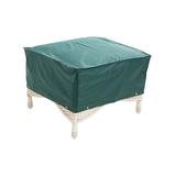 Plow & Hearth Patio Furniture Covers - Green Ottoman Cover