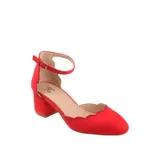 Journee Collection Women's Edna Pumps, Red, 10M
