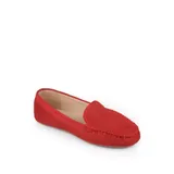 Journee Collection Women's Comfort Halsey Loafers, Red, 8.5M
