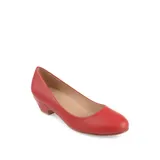 Journee Collection Women's Comfort Saar Heel Shoes, Red, 12M