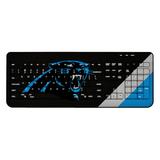Carolina Panthers Diagonal Stripe Wireless Keyboard