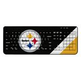 Pittsburgh Steelers Diagonal Stripe Wireless Keyboard