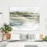 The Twillery Co.® PI Creative Art Only for a Moment Tapestry in Green/White, Size 88.0 H x 104.0 W in | Wayfair CF65936E5F8549DF9025F2115BEEA56D