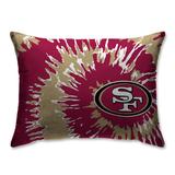 San Francisco 49ers Tie Dye Plush Bed Pillow - Red