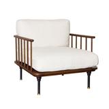 Armchair - District Eight Design Distrikt 33.5" Wide Tufted Armchair Wood in Gray, Size 33.5 H x 33.5 W x 32.3 D in | Wayfair HGDA608