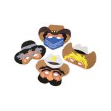 U.S. Toy Company Masks and Headgear - Cowboy Foam Face Mask - Set of 12