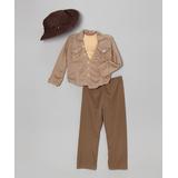 Story Book Wishes Costume Outfits Brown - Deluxe Safari Dress-Up Set - Kids