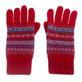 Andean Art,'Striped 100% Alpaca Knit Gloves from Peru'