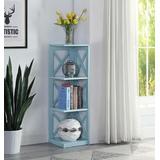Oxford 3 Tier Corner Bookcase in Sea Foam Blue - Convenience Concepts 203070SF