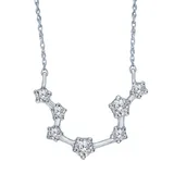 "Sterling Silver 1/5 Carat T.W. Diamond Constellation Necklace, Women's, Size: 18"", White"