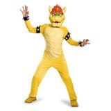 Disguise Boys' Costume Outfits - Super Mario Bros. Bowser Deluxe Dress-Up Set - Boys