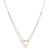 "10k Gold Love Double Strand Necklace, Women's, Size: 16"", Yellow"