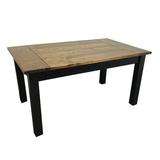 Millwood Pines Entrada Solid Wood Dining Table Wood in Black, Size 30.0 H in | Wayfair C68DF6BD0F8048AF93B125FDD107427A