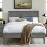 Grain Wood Furniture Greenport Solid Wood Platform Bed Metal in Gray, Size 49.75 H x 65.0 W x 80.0 D in | Wayfair GP0240