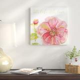 Red Barrel Studio® Best Things - Print Canvas & Fabric in Pink, Size 24.0 H x 24.0 W x 1.5 D in | Wayfair RDBA2968 44374928