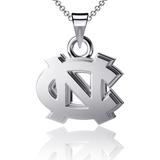 Dayna Designs North Carolina Tar Heels Silver Small Pendant Necklace