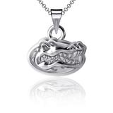 Dayna Designs Florida Gators Silver Small Pendant Necklace