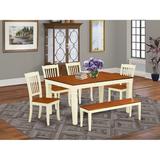 August Grove® Kosinski Extendable Solid Wood Dining Set Wood in White, Size 30.0 H in | Wayfair DEE517748E454B5D907F0D302F6FE454