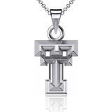 Dayna Designs Texas Tech Red Raiders Silver Small Pendant Necklace
