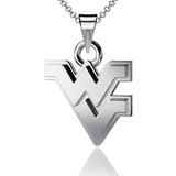 Dayna Designs West Virginia Mountaineers Silver Small Pendant Necklace