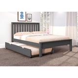 Harriet Bee Coke Solid Wood Platform Bed w/ Trundle by Donco Metal in White, Size 40.0 H x 58.0 W x 79.0 D in | Wayfair