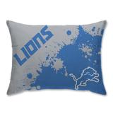 Detroit Lions Splatter Plush Bed Pillow - Blue