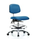 Blue Ridge Ergonomics ESD Chair Upholstered/Metal in Gray, Size 34.0 H x 26.0 W x 26.0 D in | Wayfair NECR-MBCH-CR-T0-A0-CF-EC-ESDBLU
