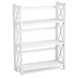 Casual Home Montego 3-Shelf Foldable Bookcase, White