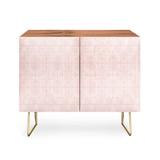 East Urban Home Dash & Ash Stars Above in Coral 2 Door Credenza Cabinet Wood in Brown, Size 38.0 H x 38.0 W x 17.5 D in | Wayfair