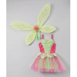 Story Book Wishes Girls' Tutu Dresses Green - Green & Pink Fairy Dress-Up Set - Girls